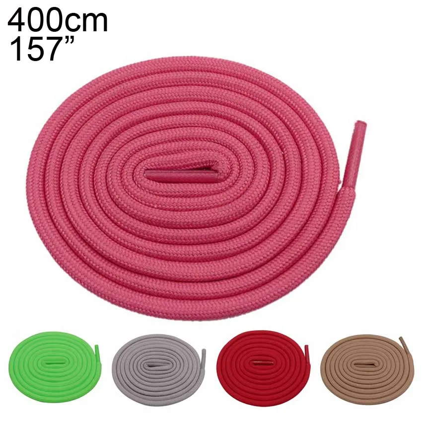 Top Trends: 400cm 157inch Extra Long Round Shoelaces Laces 26 Colors Shoestrings Cordons Ropes For High Leg Boots Sport Roller Skates Women Shoppable Styles