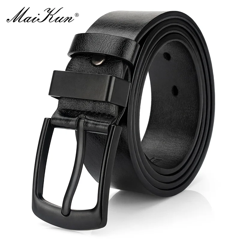 Top Trends: Maikun Men's Vintage Casual Belt Black Pin Buckle Student Versatile Leather Wide Belt Shoppable Styles