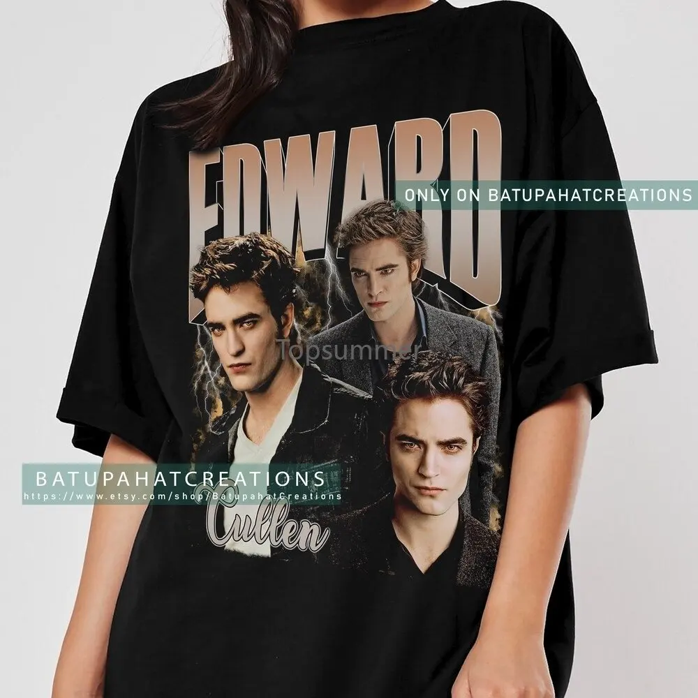 Top Trends: Edward Cullen Shirt Movies The Twilight Saga New Moon Tshirt Robert Pattinson Tee Ptr54 Shoppable Styles