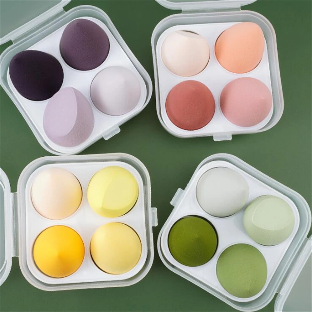 Top Trends: 3 / 4pcs Makeup Sponge Blender Beauty Egg Cosmetic Puff Foundation Sponges Powder Puffs Women Make Up Accessories Beauty Tools Shoppable Styles