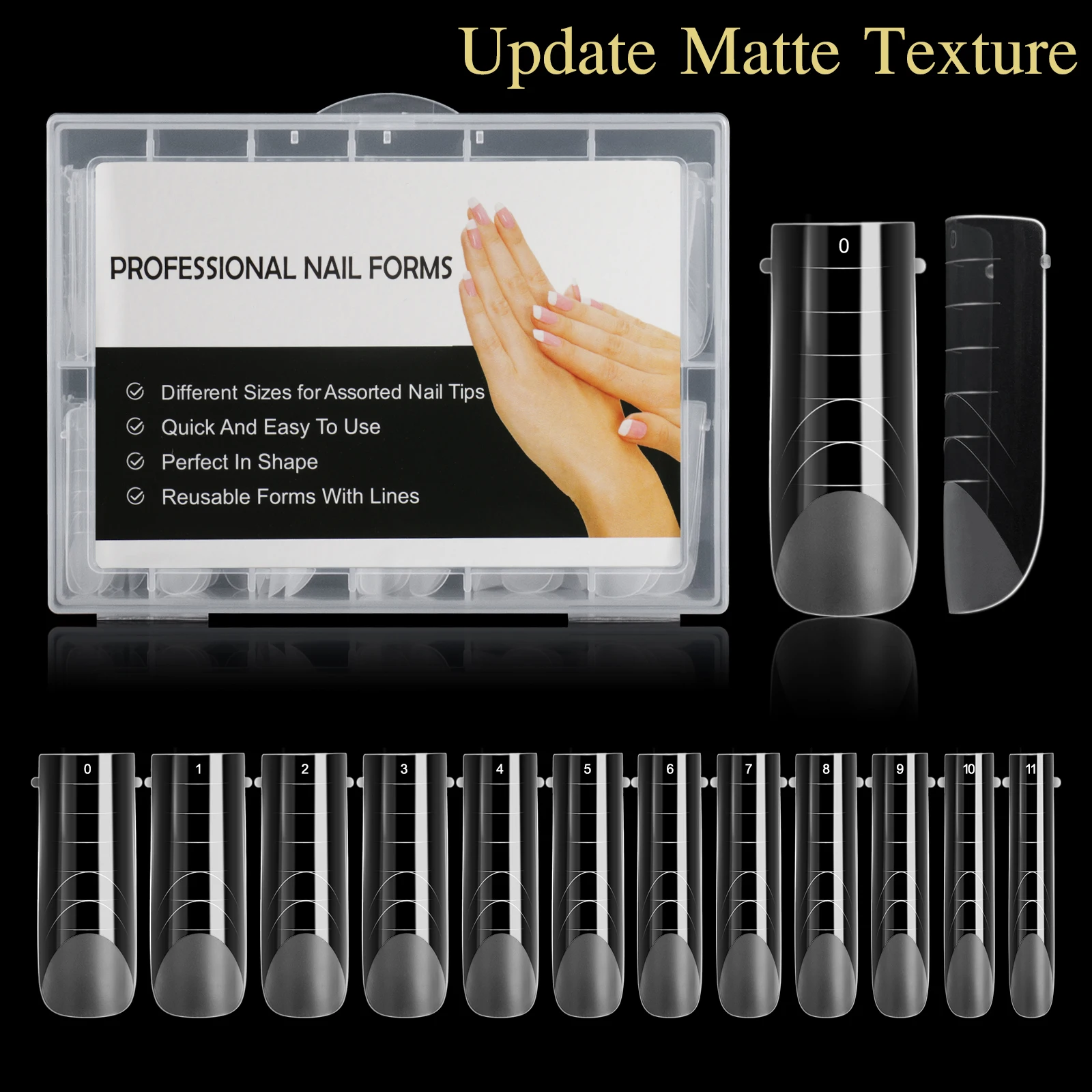 Top Trends: NEW Square Dual Forms Nails Clear Top Forms For Extension False Tips Quick Poly Building Gel Mold Nail System Full Cover French Shoppable Styles