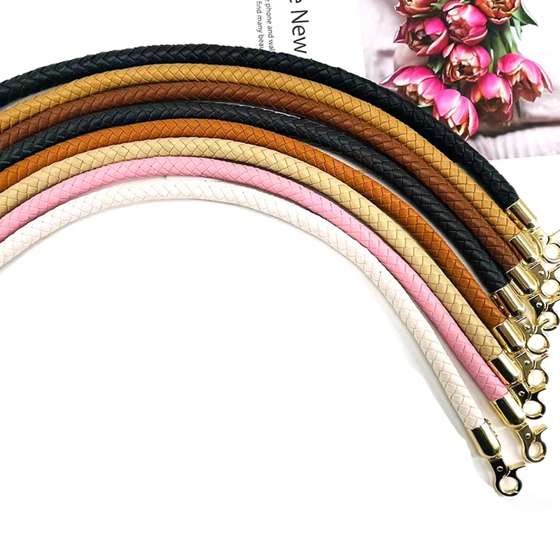 Top Trends: Lady Short Bag Belts Pu Leather Braided Rope Handles For Handbag Shoulder Bag Strap Diy Replacement Bags Belt Diy Bag Parts Shoppable Styles