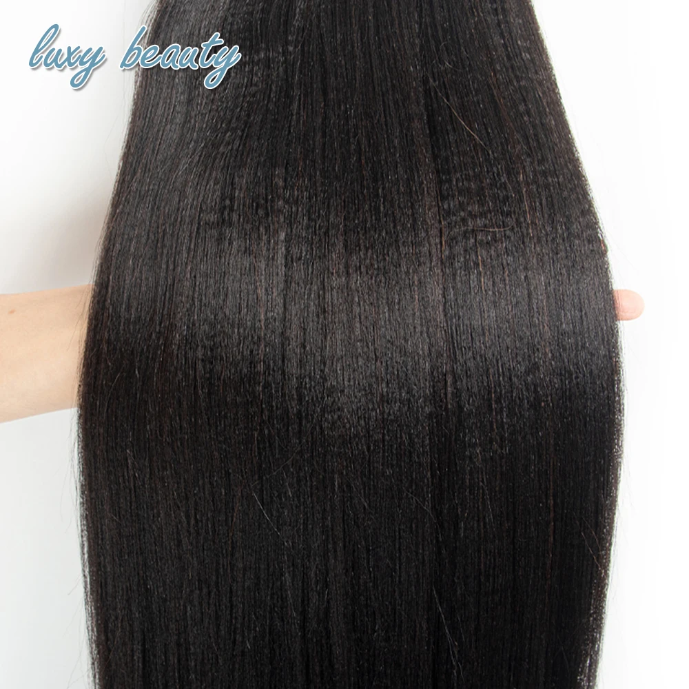 Top Trends: Yaki Straight Tape In Hair Extension 12-26inch Natural Black Light Yaki Tape Hair Extension Cuticle Remy Human Hair 20pcs / set Shoppable Styles - Image 4