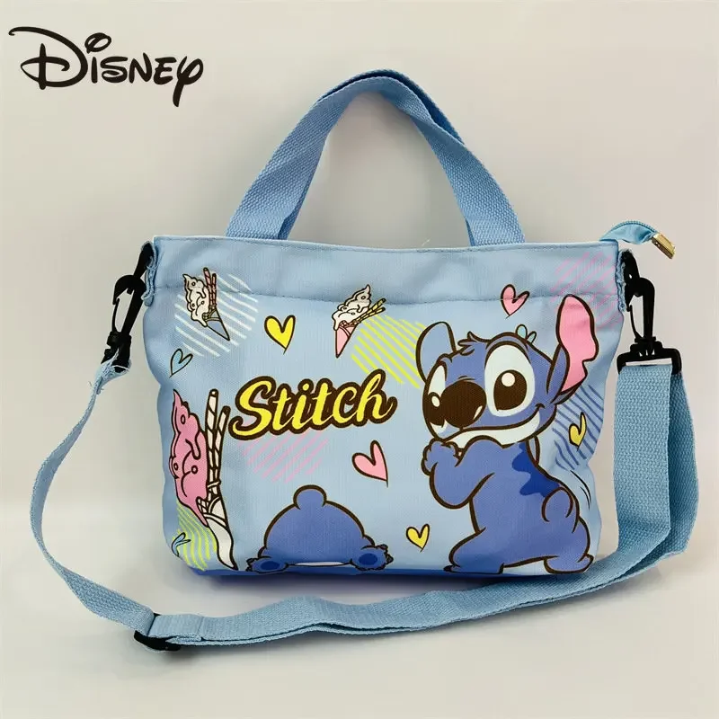 Top Trends: Disney Stitch Canvas Single-Layer Diagonal Backpack One-Shoulder Handle Bag With Detachable Shoulder Strap Mini Bag Shoppable Styles