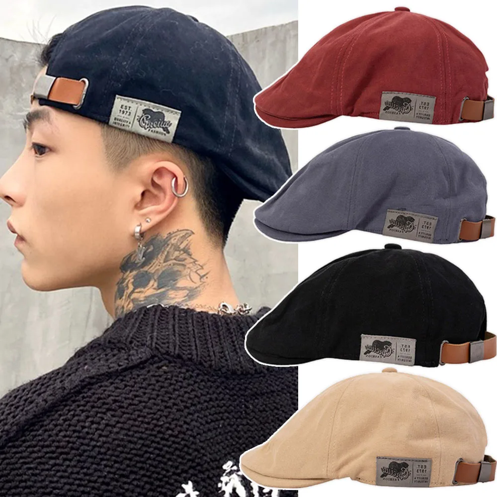 Top Trends: Cotton Peaky Blinders Caps For Men Hat Berets British Western Style Painter Hat Ivy Cap Classic Winter Woman Vintage Linen Beret Shoppable Styles