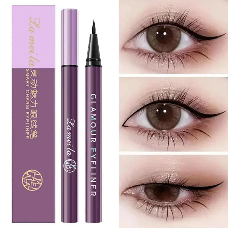 Top Trends: 1 / 3 / 5pcs Eyeliner Pencil Liquid Eye Liner Waterproof Smudge Proof Quick Drying Wear Black Eyeliner Wholesale Shoppable Styles