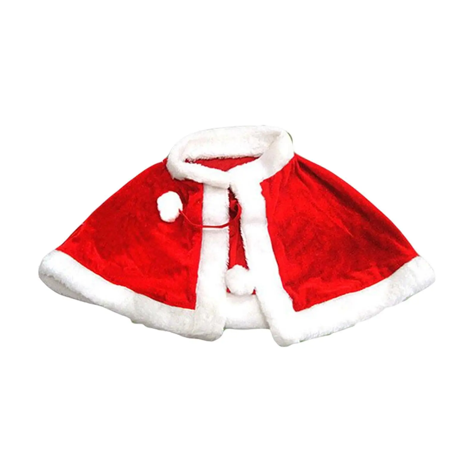 Top Trends: New Year Winter Red Velvet Cape Cloak Christmas Women Girl Shawl Party Costumes Dress Decoration Santa Claus Costume Fashion Shoppable Styles - Image 2