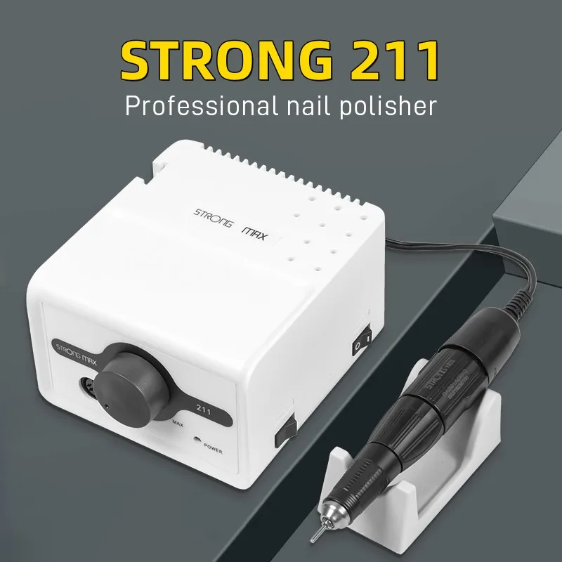 Top Trends: 65W Strong Max 211 Electric Nail Drill 35K Strong 102LN 105L H37L1 Marathon Handle And Pedicure Machine Professional Nail Device Shoppable Styles