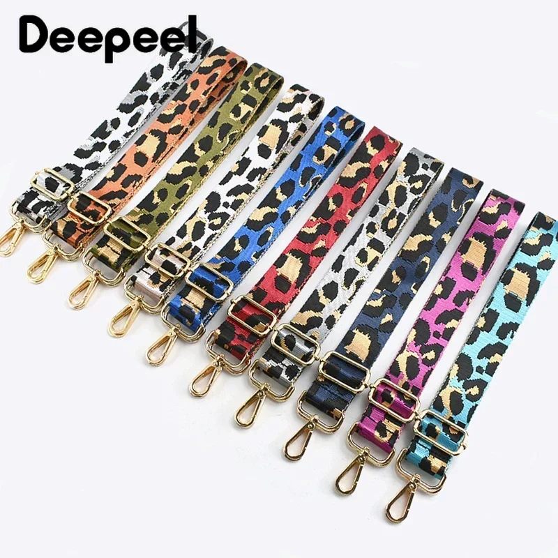 Top Trends: Deepeel Women 3.8cm Wide Colorful Bag Strap Band Leopard Shoulder Crossbody Straps Female Nylon Adjustable Bags Belt Accessory Shoppable Styles