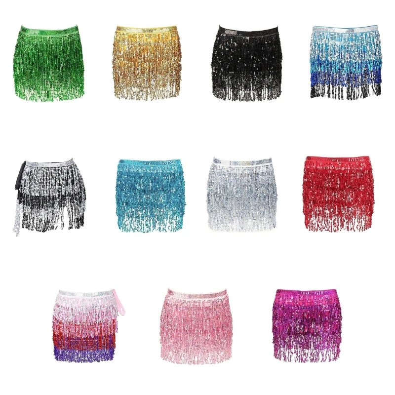 Top Trends: Beach Belly Skirt Sequins Hip Scarf Tassel Fringe Skirts Belt Party Costume Dropship Shoppable Styles