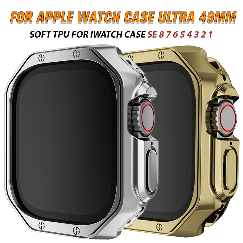 Top Trends: Cover For Apple Watch Ultra 2 49mm Soft TPU Protector Bumper Case IWatch Series 9 8 7 SE 6 41mm 45mm 44mm Watchcase Accessories Shoppable Styles