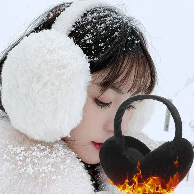 Top Trends: 2023 New Soft Plush Ear Warmer Winter Warm For Women Men Fashion Solid Color Earflap Outdoor Cold Protection EarMuffs Ear Cover Shoppable Styles - Image 2