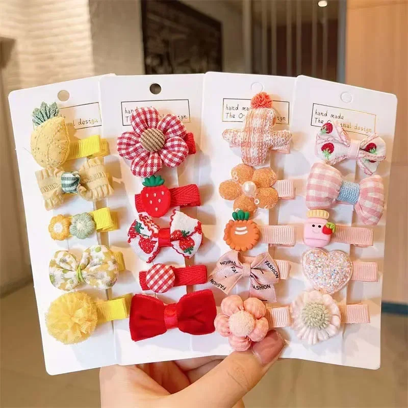 Top Trends: Oaoleer 5cs / lot Pompom Baby Hair Clips Lovely Fur Hairpins Barrettes Set For Baby Girls Kids Fashion Ball Hairgrips Accessories Shoppable Styles - Image 6