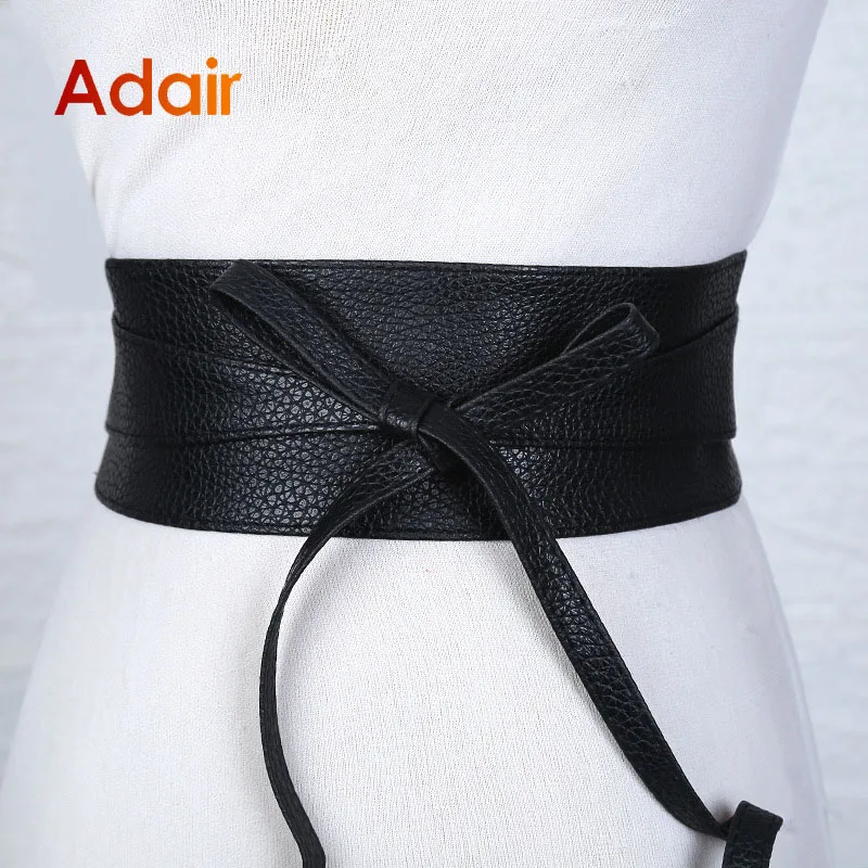 Top Trends: Fashion Women Belt For Dress Leather Bowknot Wide Belts Waistband Coat Corset Designer Luxury Brand Solid Color Waistbelt DT007 Shoppable Styles