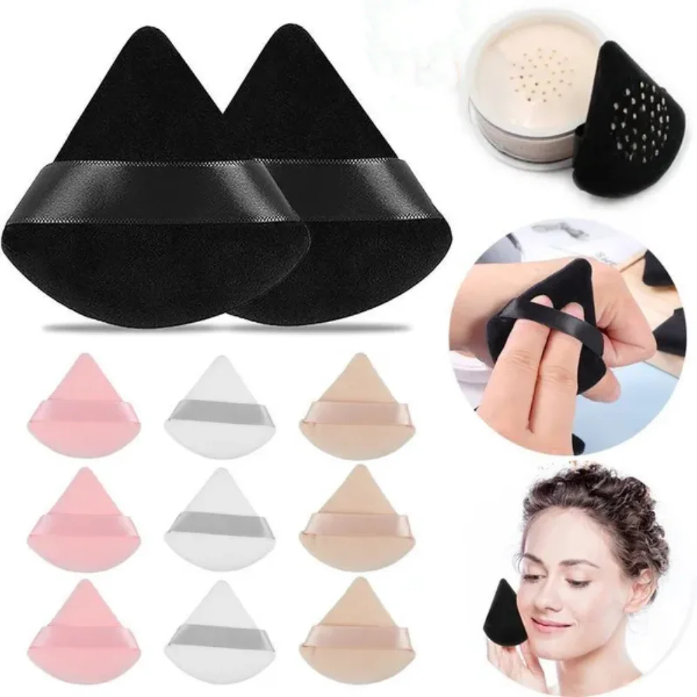 Top Trends: Triangle Powder Puff, Soft Sponge, Velvet Foundation Make-up Puff, Facial Makeup, Eye Contour, Cosmetic Shadow, Washable, 1 Piec Shoppable Styles