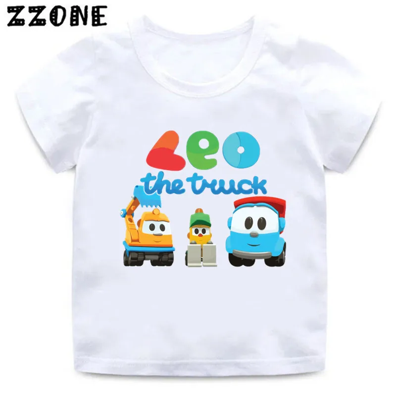 Top Trends: Hot Sale Leo The Truck Tv Show Cartoon Kids T-Shirts Girls Clothes Baby Boys T Shirt Summer Short Sleeve Children Tops, ooo5481 Shoppable Styles