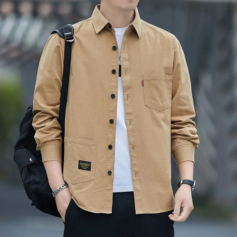 Top Trends: Pockets Button Handsome Turn-down Collar Shirts Spring Summer Comfortable Loose Cardigan 2023 Men&#039;s Clothing Thin Fashion Casual Shoppable Styles