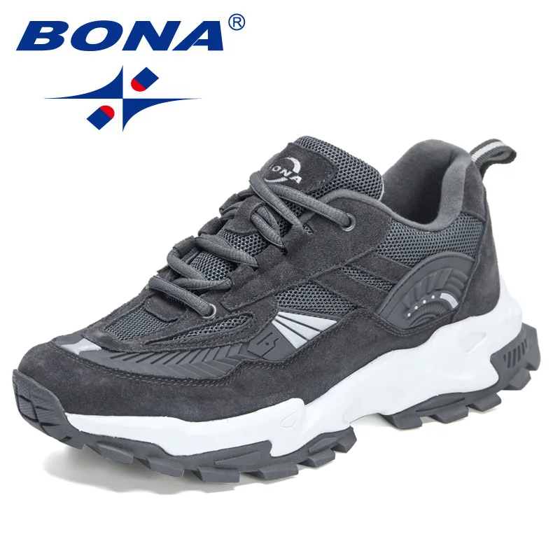 Top Trends: BONA 2022 New Designers Running Shoes Light Breathable Walking Shoes Men Brand Outdoor Sport Shoes Fashion Sneakers Mansculino Shoppable Styles