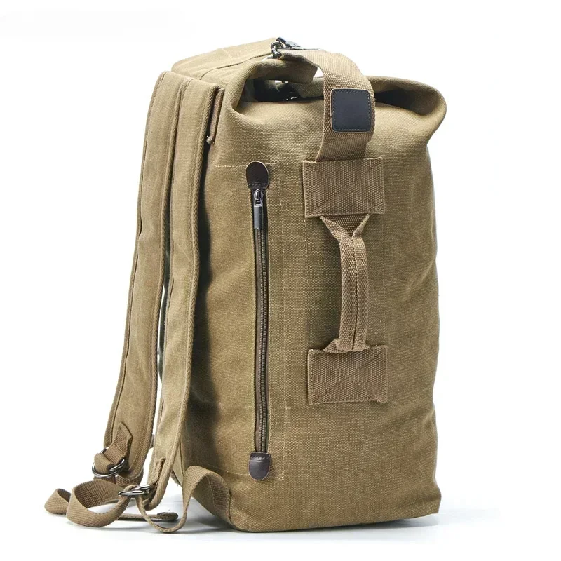 Top Trends: Large Capacity Rucksack Man Travel Bag Mountaineering Backpack Male Luggage Canvas Bucket Shoulder Bags For Boys Men Backpacks Shoppable Styles