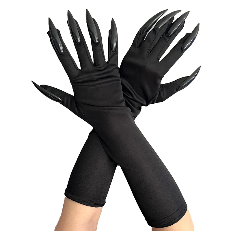 Top Trends: Halloween Gothic Long Nails Cosplay Gloves Funny Festival Cosplay Costume Party Scary Props Mittens With Claws Accessories Shoppable Styles