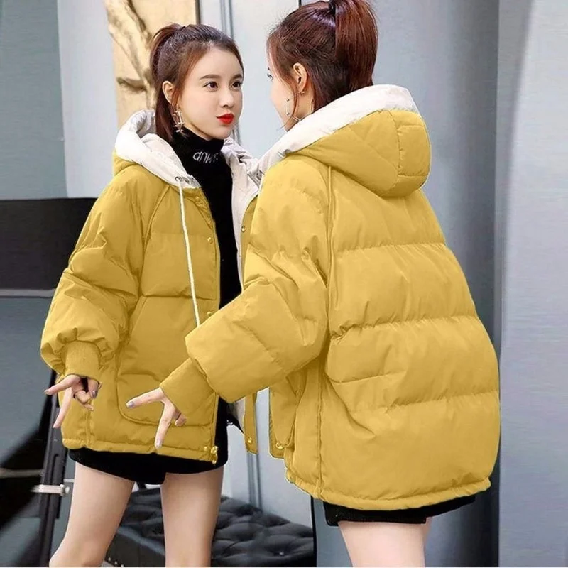 Top Trends: Women&#039;s Winter Hooded Jacket Short Cotton Coat Keep Warm Slim Fit Korean Fashion Plus Size Loose Women&#039;s Winter Jacket Designer Shoppable Styles