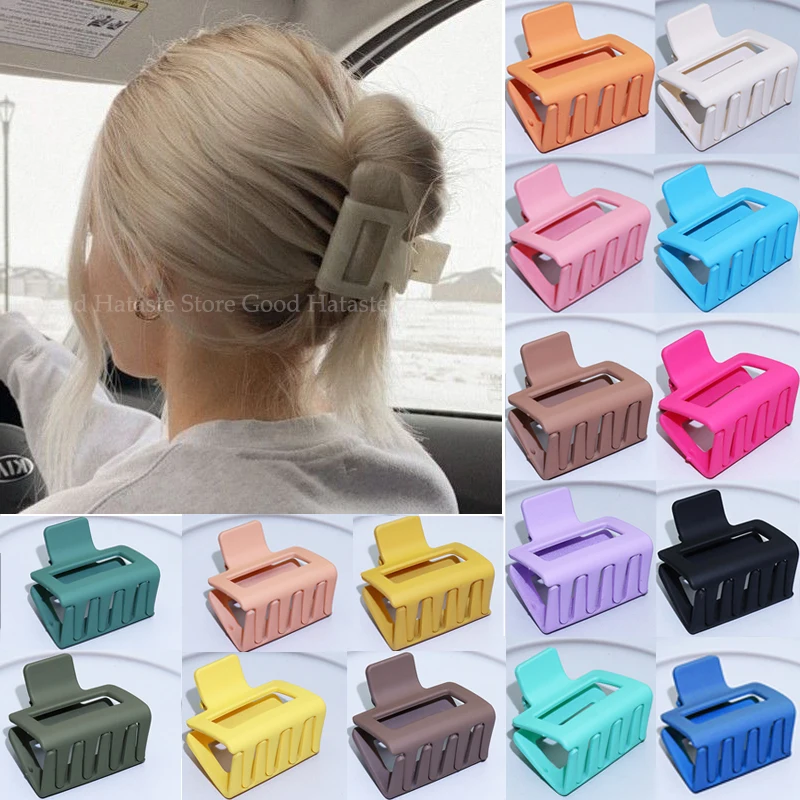 Top Trends: Women Plastic Hair Claws Crab Clamps Solid Color Small Size Hair Claw Clip Headband Hairpin Headdress Fashion Hair Accessories Shoppable Styles