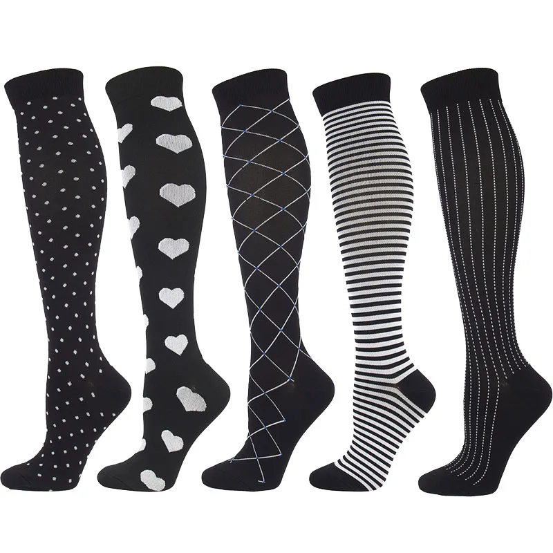 Top Trends: Compression Socks Men Women Prevent Varicose Veins Fit For Rugby Socks Cycling Original Gifts Knee High Run Sport Stockings Shoppable Styles