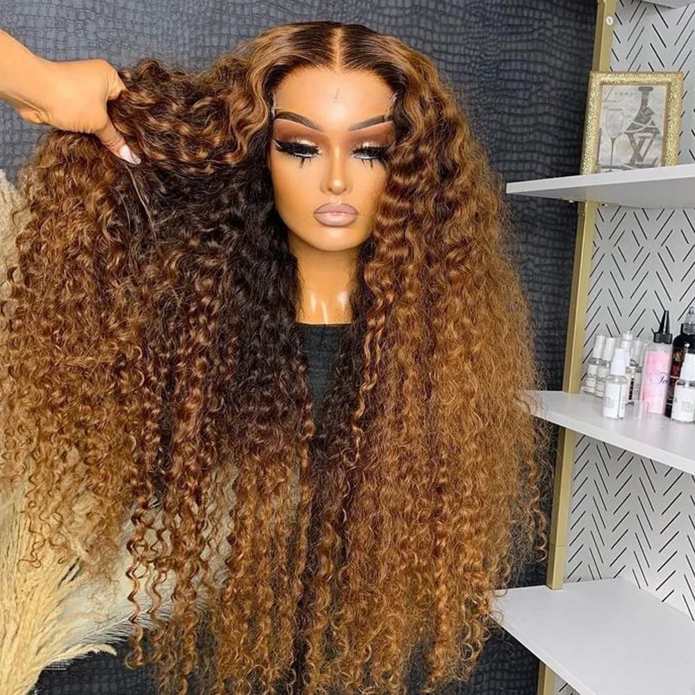 Top Trends: Curly Highlight Wig Human Hair 13x4 13x6 Hd Lace Frontal Wig Glueless 30 40 Inch Deep Water Wave Honey Blonde Lace Frontal Wigs Shoppable Styles