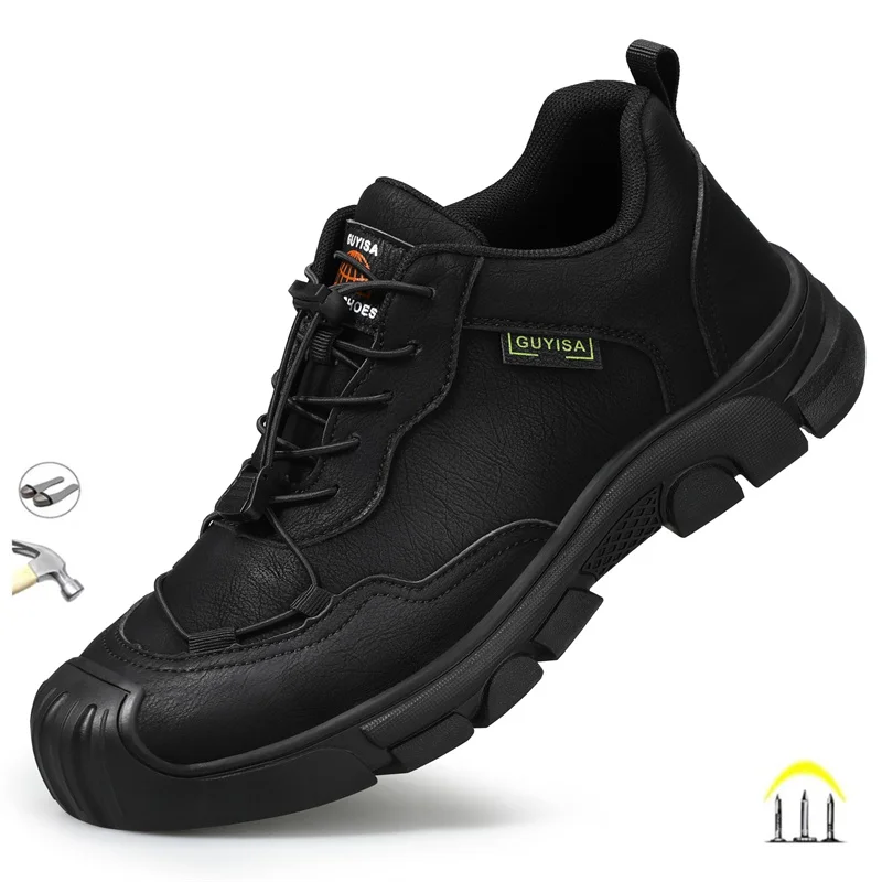 Top Trends: Men's Unbreakable Shoes Work Waterproof And Puncture Resistant Toe Safety Shoes Steel Shoes Safety Protection Shoes Shoppable Styles