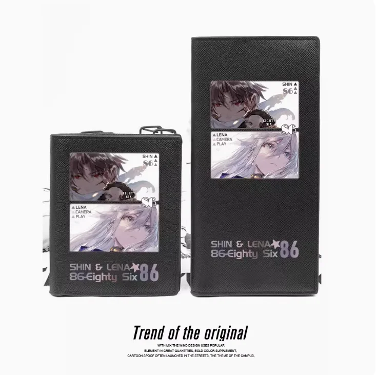 Top Trends: Anime 86 Eighty Six Fashion Wallets PU Purse Card Coin Zipper Money Bag Cosplay Gift B009 Shoppable Styles