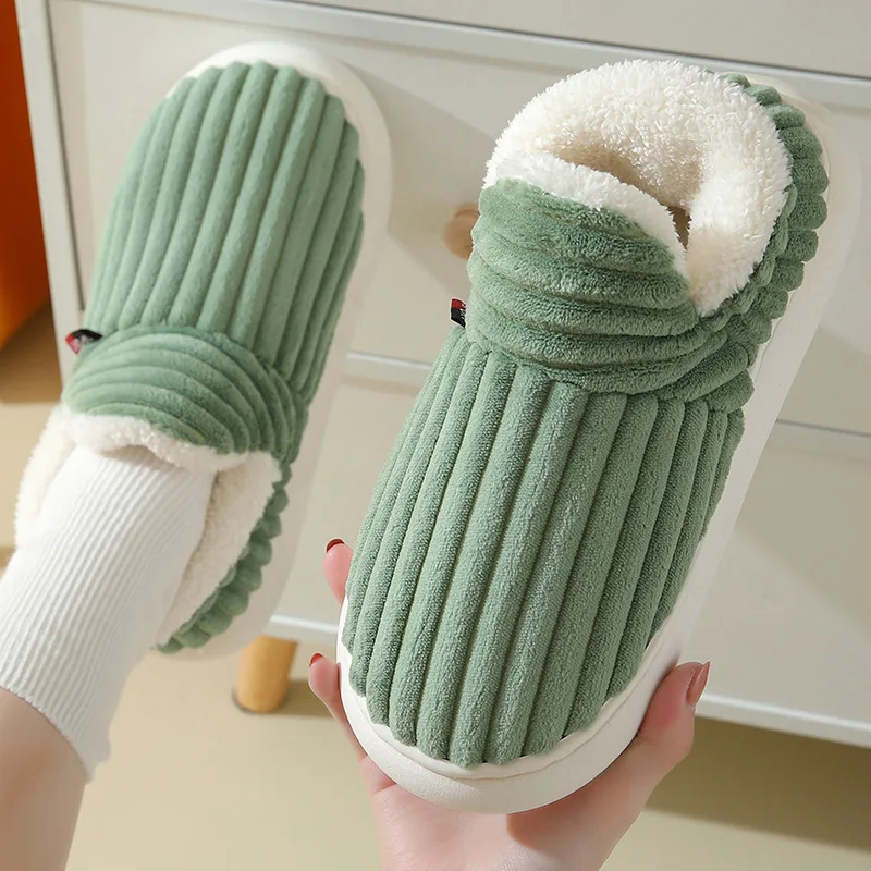 Top Trends: Shevalues Fashion Fur Slippers For Women Men Winter Warm Ankles Cozy Furry Slides Home Indoor Soft Sole Plush Slides Cotton Shoe Shoppable Styles