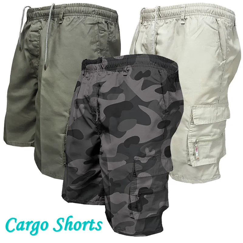 Top Trends: Trending Printed Camouflage Short Pants Summer Men&#039;s Cargo Shorts Casual Loose Drawstring Shorts Shoppable Styles