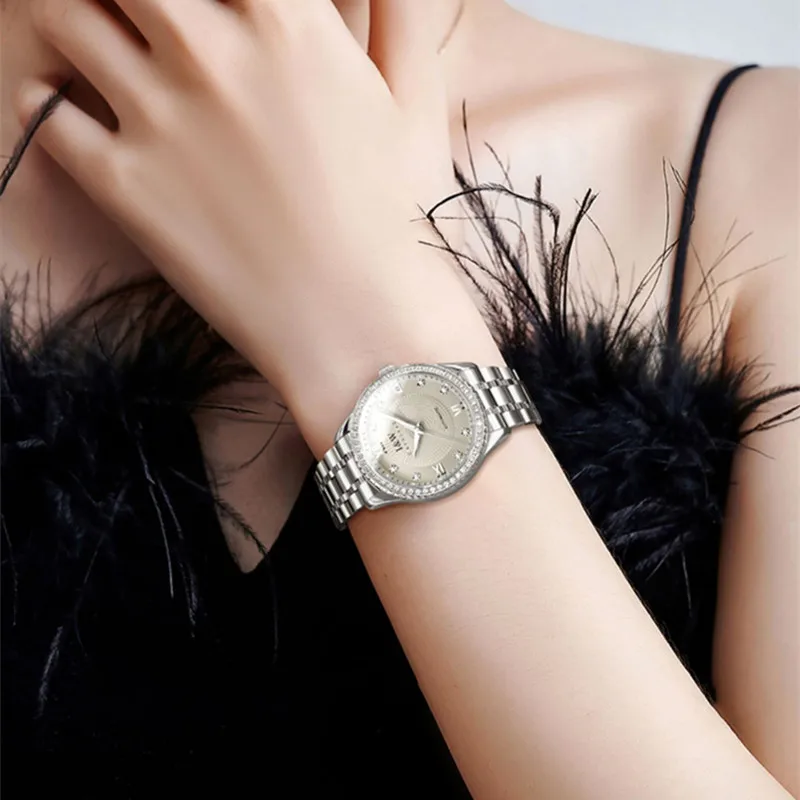 Top Trends: Relogio Feminino CARNIVAL Mechanical Business Watch For Women Brand Luxury Automatic Wrist Watch 50M Waterproof 2023 Reloj Mujer Shoppable Styles - Image 5