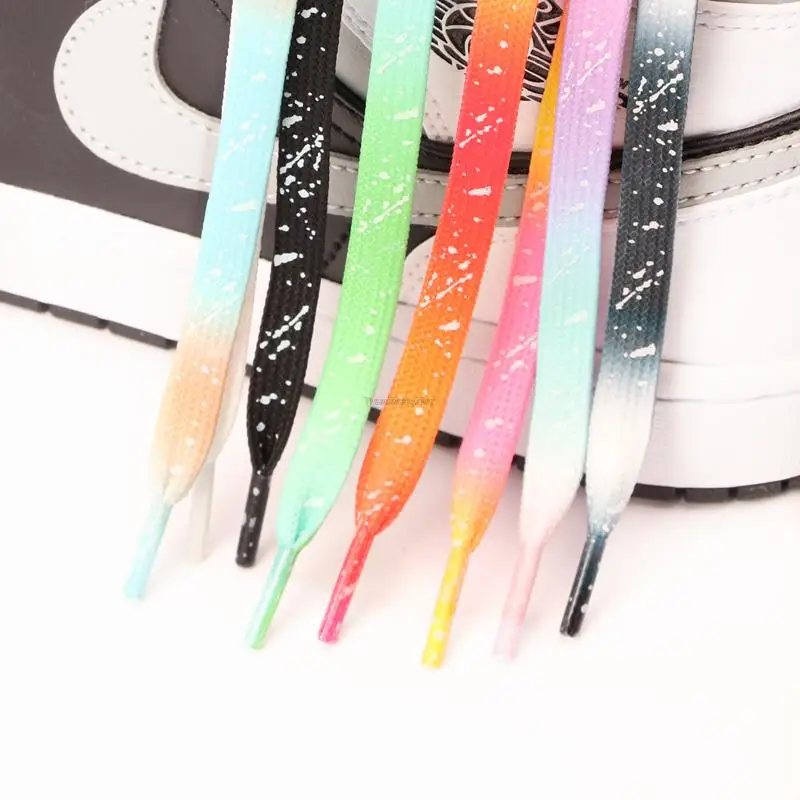 Top Trends: New Luminous Shoe Laces Glowing Fluorescent Shoelaces For Sneakers Flat Laces Shoes Gradient Shoelace 120 / 140 / 160CM Shoestrings Shoppable Styles