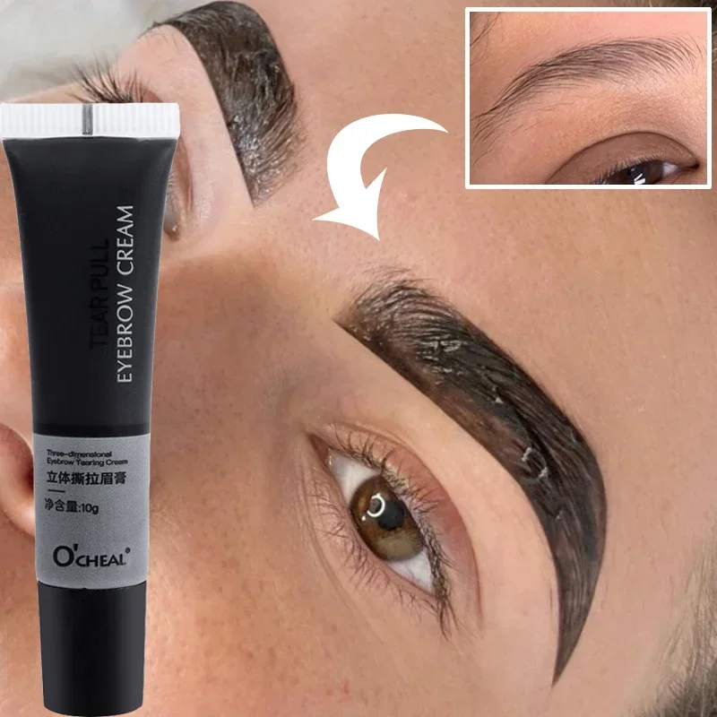 Top Trends: 4 Colors Peel Off Eyebrow Makeup Permanent Eye Brow Tattoo Tint Long-lasting Waterproof Dye Eyebrow Gel Cream Make Up Cosmetics Shoppable Styles