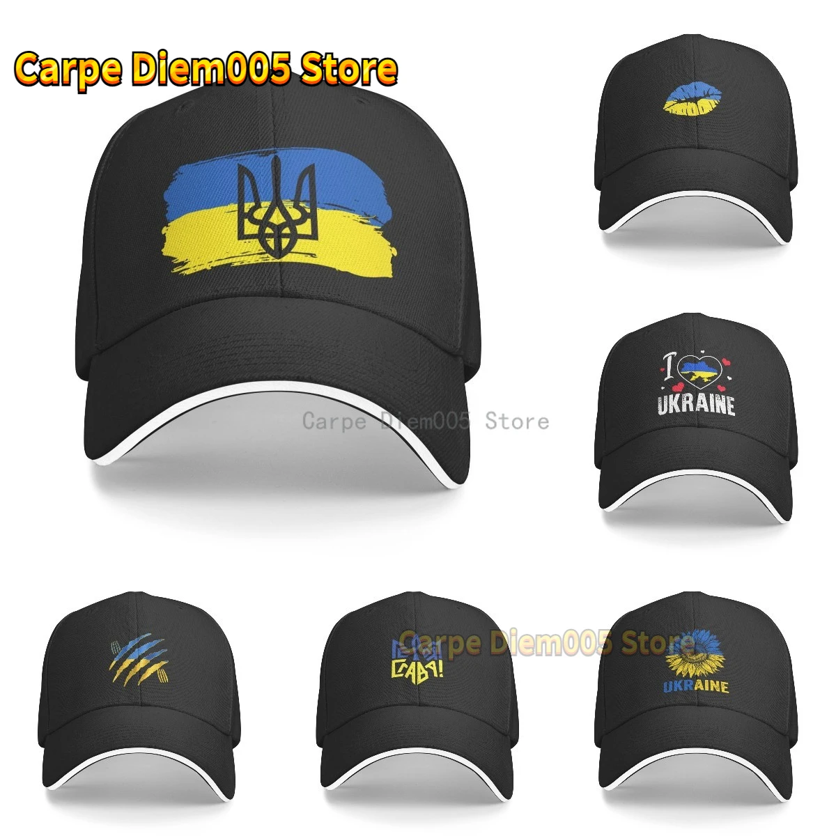 Top Trends: Ukraine Flag Unisex Hats Fashion Adjustable Baseball Cap For Men Women Shoppable Styles