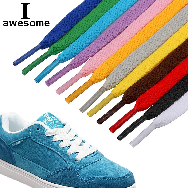 Top Trends: 29 Colors 1 Pair Shoelace Flat Popular Sports Shoes Laces Casual Canvas Unisex Polyester Shoelaces Shoelace Length 80 100 120 CM Shoppable Styles