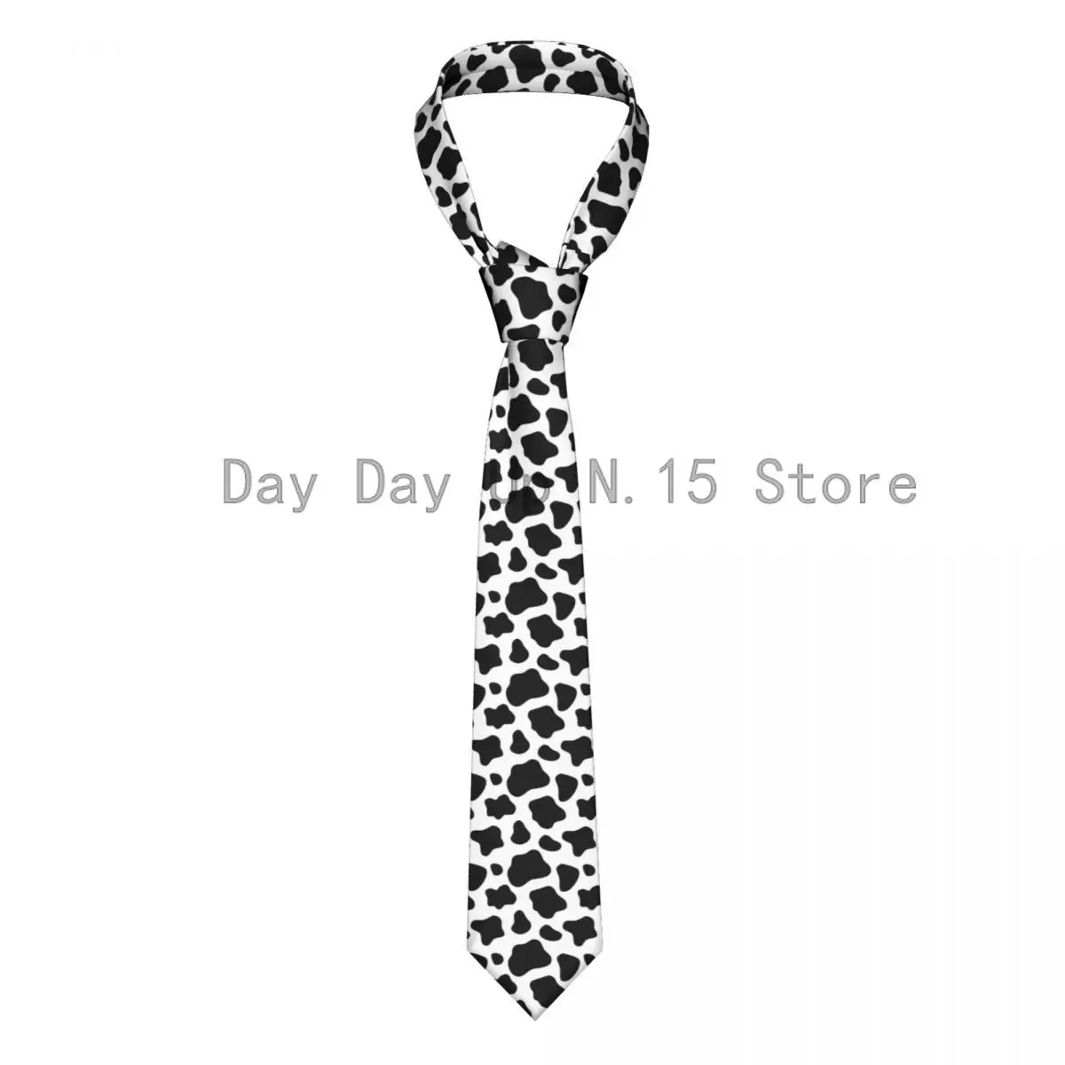 Top Trends: Black And White Cow Pattern Tie For Men Women Necktie Tie Clothing Accessories Shoppable Styles