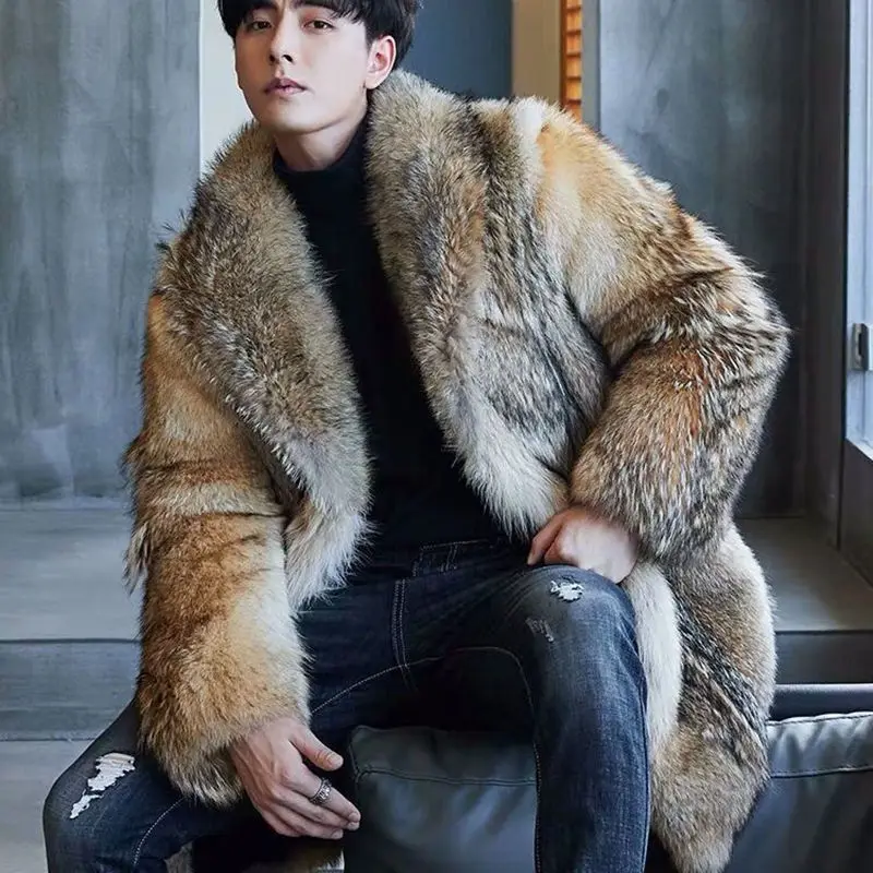 Top Trends: 2021 High-end Direct Sales Men&#039;s Medium And Long Wolf Fur Coat Fur Coat Mink Fur Coat Men Shoppable Styles