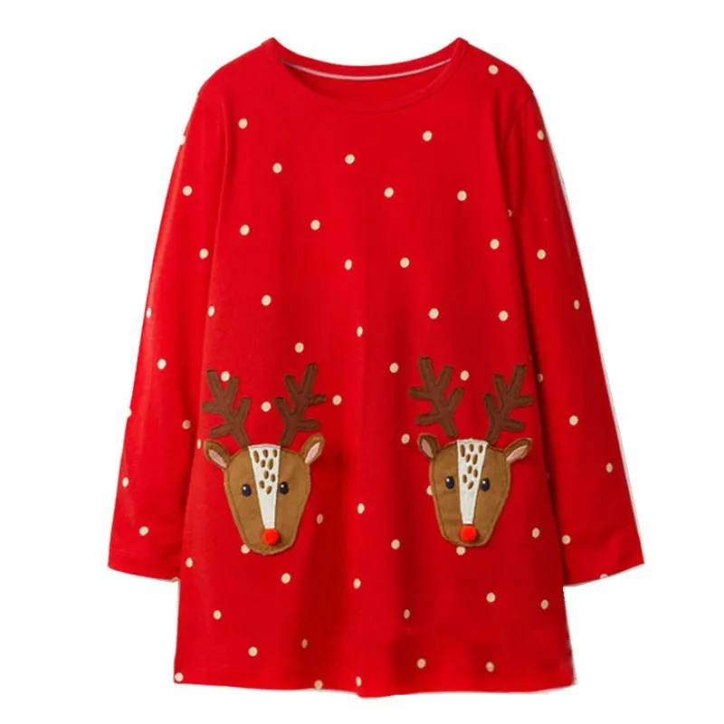 Top Trends: Jumping Meters Christmas Princess Dots Girls Dresses Autumn Long Sleeve Toddler Kids New Year Frocks Costume Baby Wear Shoppable Styles - Image 2