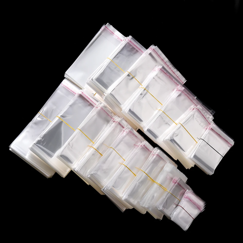 Top Trends: 100pcs / Lot Various Models Resealable Poly Bag Transparent Opp Plastic Bags Self Adhesive Seal Jewellery Making Bag Shoppable Styles