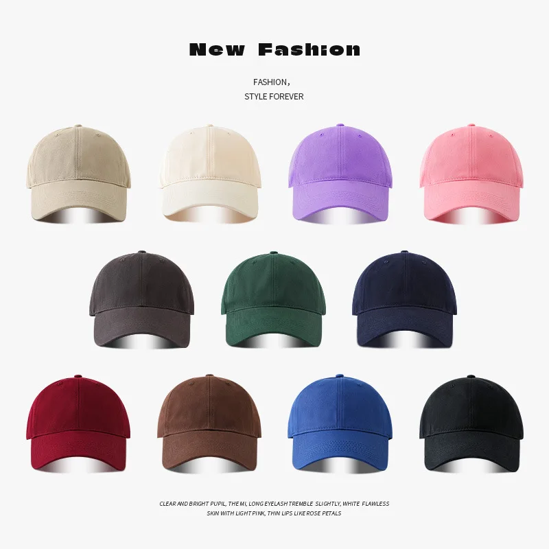 Top Trends: 2023 Large Size Soft Top Baseball Cap For Men And Women Cotton Solid Black Hat Trucker Caps Sports Snap Back Bone Gorra Hombre Shoppable Styles - Image 6