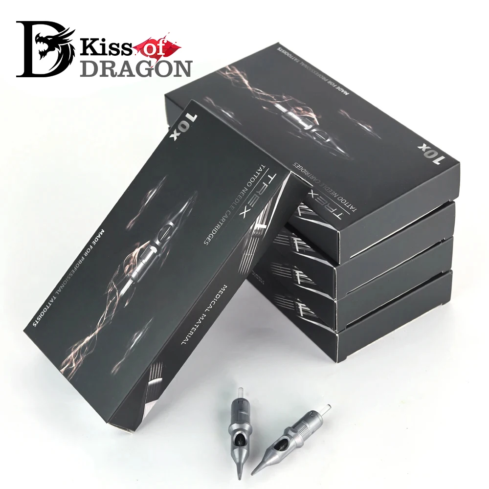 Top Trends: KISS OF DRAGON Cartridge Tattoo Needles RL RS RM M1 Disposable Sterilized Safety Cartridges For Tattoo Rotary Machine Pen Gun Shoppable Styles