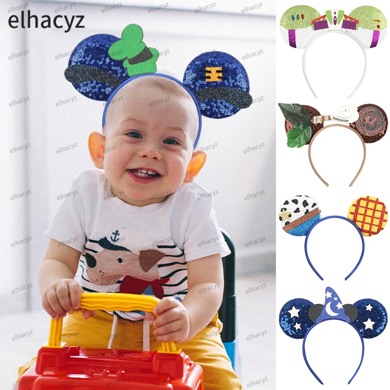 Top Trends: New Boys Disney Ears Headband Mickey Mouse Hairband With No Bow Party Festival Cosplay Headwear Gift Kids DIY Hair Accessories Shoppable Styles