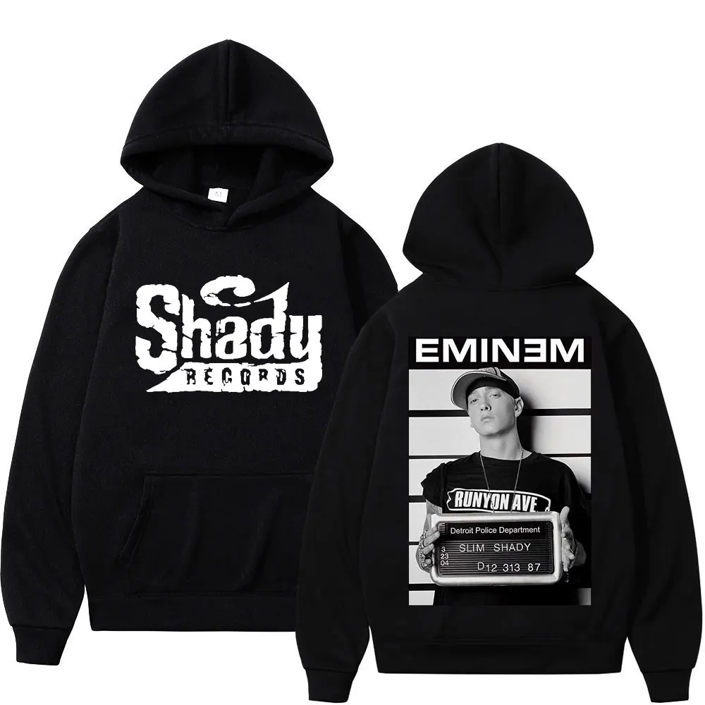 Top Trends: Rapper Eminem Double Sided Print Hoodie Men Women Hip Hop Vintage Oversized Hoodies Trend Fashion Hooded Sweatshirts Streetwear Shoppable Styles