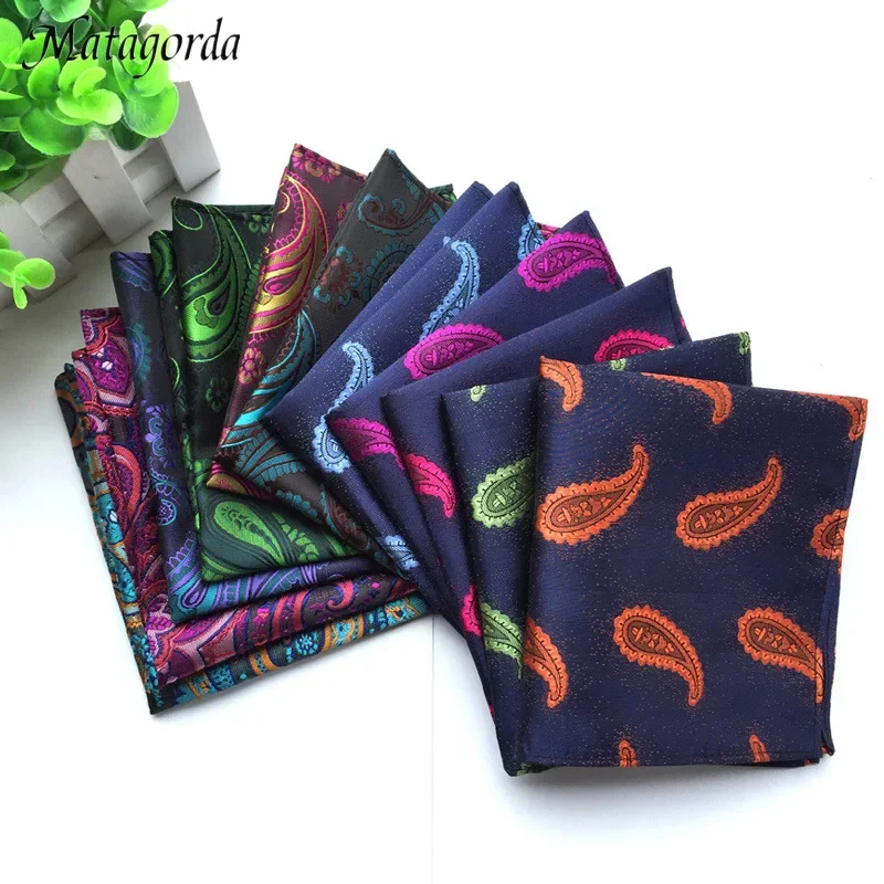 Top Trends: Male Small Scarf Paisley Cashew Ties Floral Pocket Square Handkerchief 100% Silk Satin Men Hanky Wedding Party Festival Gift Shoppable Styles