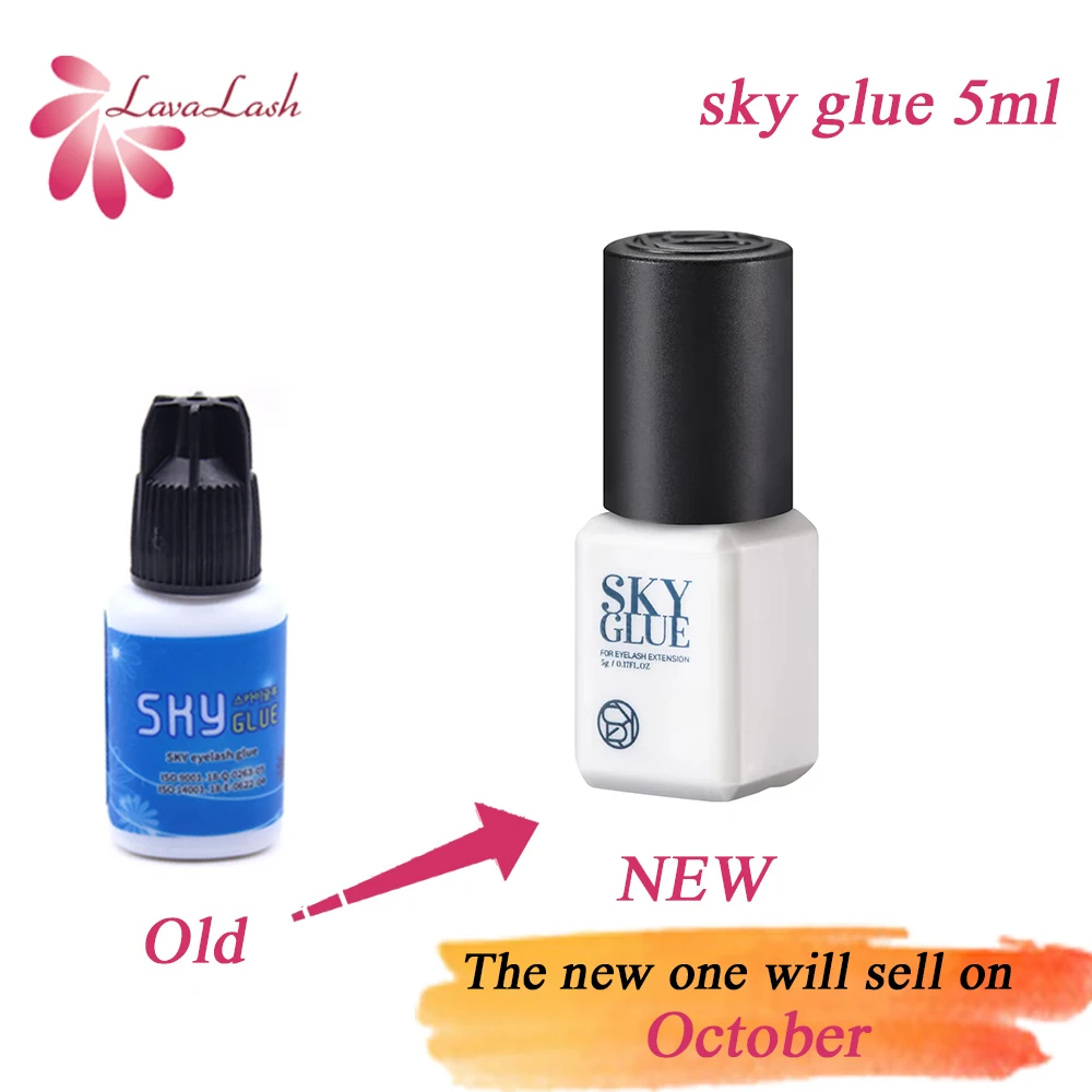 Top Trends: 5 Bottles Sky Glue S Plus Type Black Cap Original Korea Adhesive For Eyelash Extensions 5ml Beauty Shop Lasting Makeups Tools Shoppable Styles - Image 2