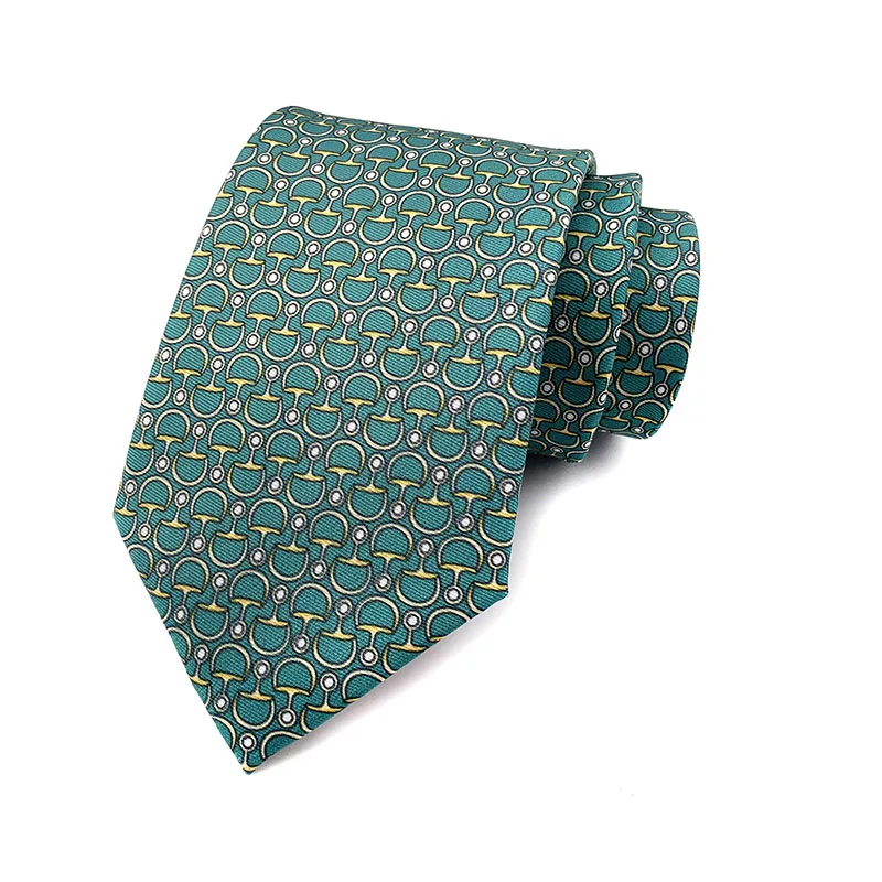 Top Trends: New 100% Silk 8CM Men Ascot Ties Necktie Green W / Geometric Jacquard Arrow Classic Wedding Gravatas Para Homens HA12 Shoppable Styles