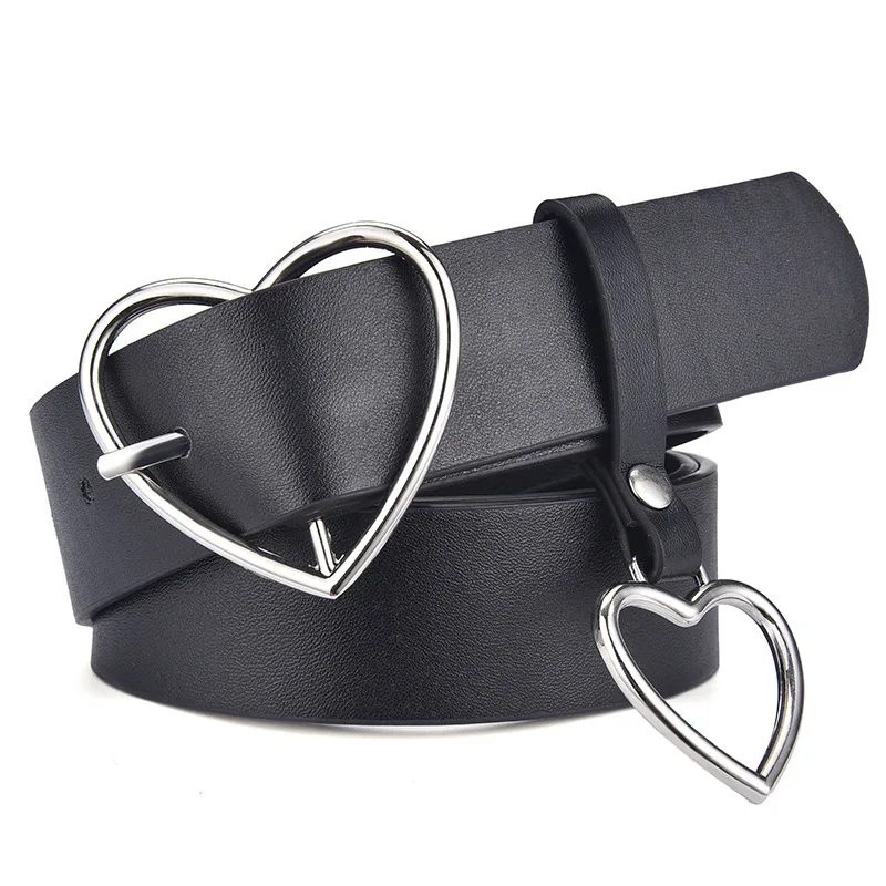 Top Trends: New Sweetheart Buckle With Adjustable Ladies Luxury Brand Cute Heart-shaped Thin Belt High Quality Punk Fashion Belts Shoppable Styles - Image 4