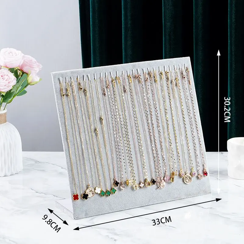 Top Trends: Velvet Necklace Pendant Display Stand Women Jewelry Rack Bracelet Storage Holder Organizer For Counter Display Board Shoppable Styles - Image 6